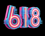 炫彩618立体C4D艺术字