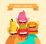 卡通世界粮食日