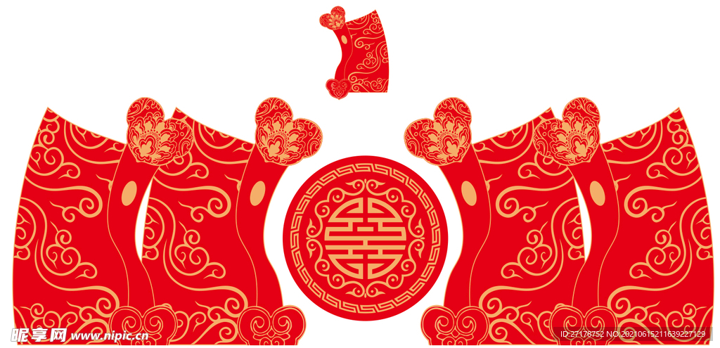 中式婚礼祥云