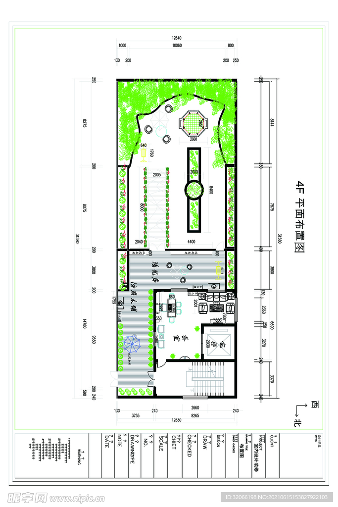 建筑四层楼总设计图