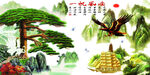 3D背景墙 5D背景 5D荷花