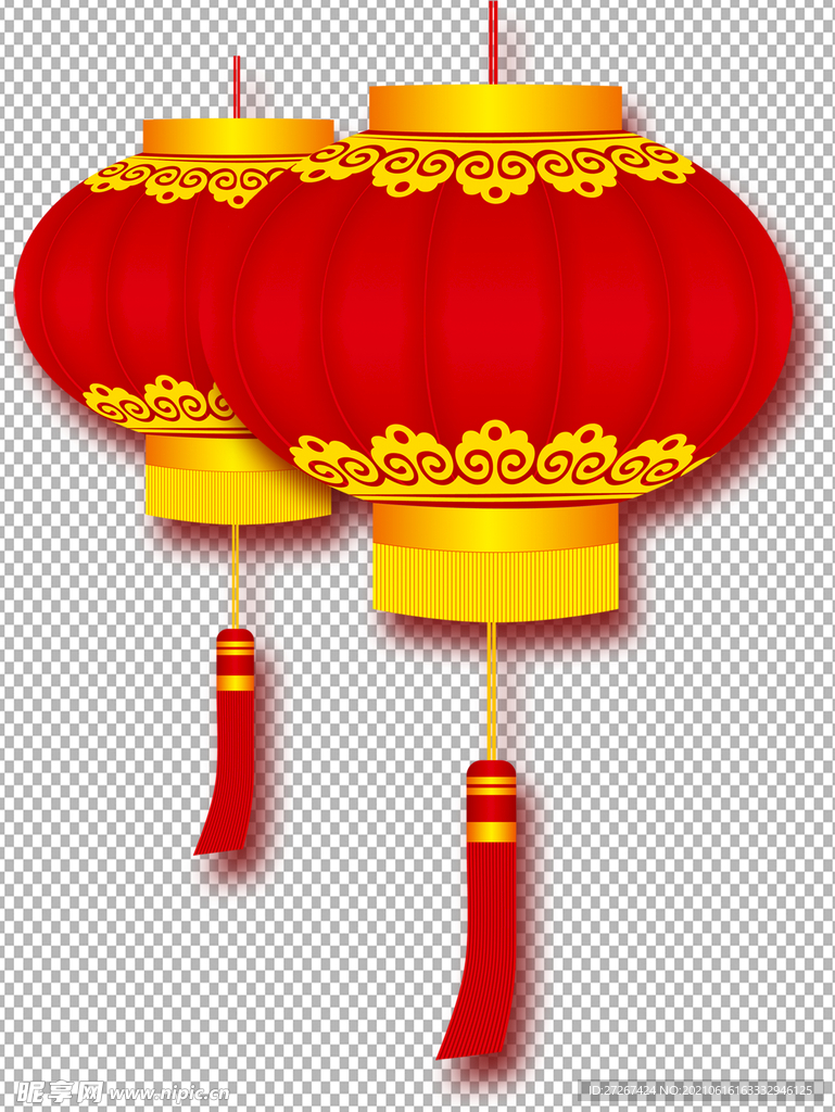 透明底灯笼          