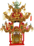 清末民初朱金木雕宁波花轿
