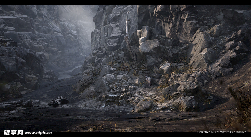 野外岩壁效果图