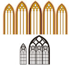 欧式婚礼教堂拱门  