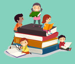 学习的孩子们