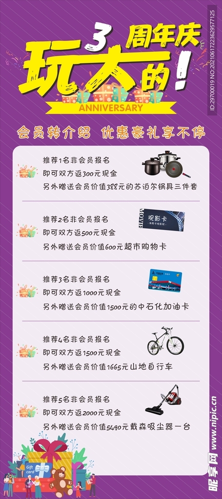 周年庆玩大的展架