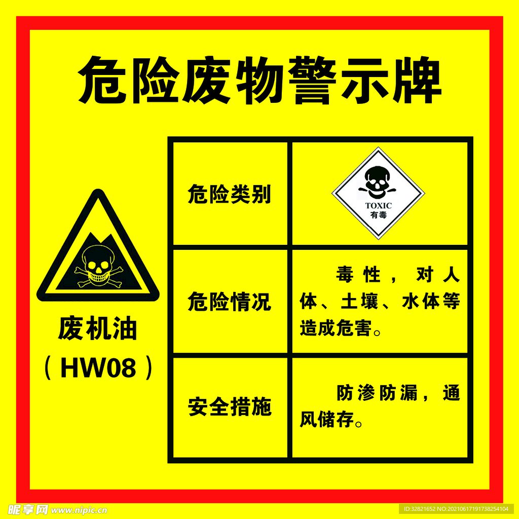 危险废物警示牌