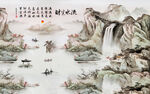 3D背景墙 5D背景 5D荷花