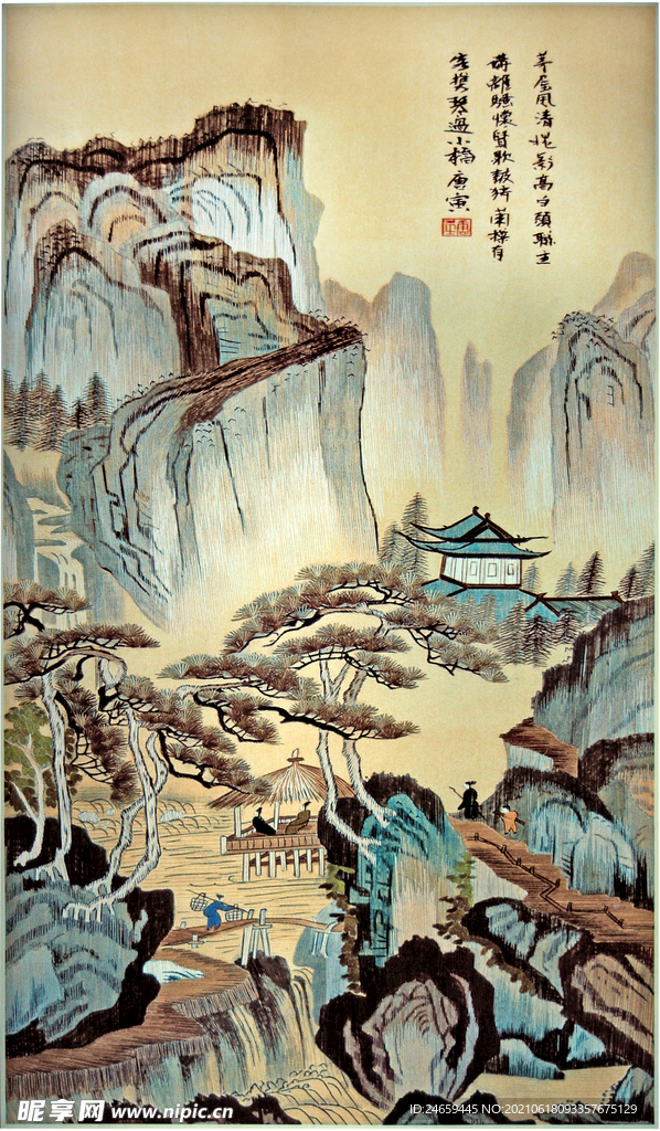 3D背景墙 5D背景 5D荷花
