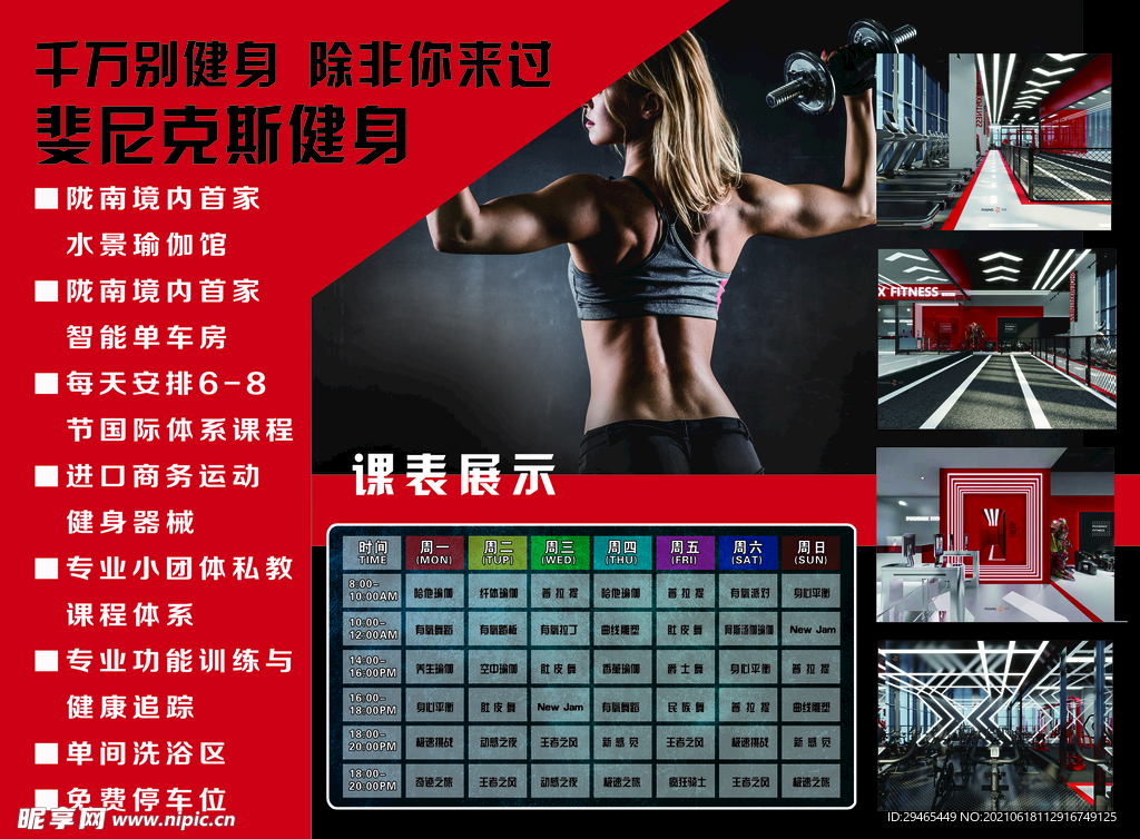 健身折页彩页