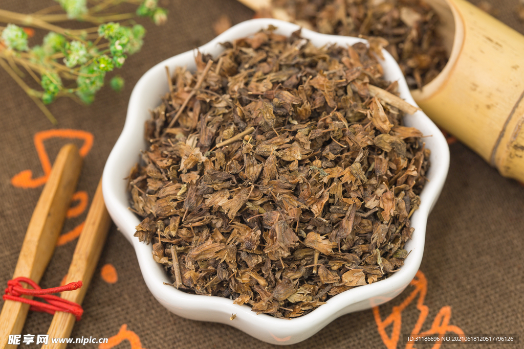 中药材 紫苏花
