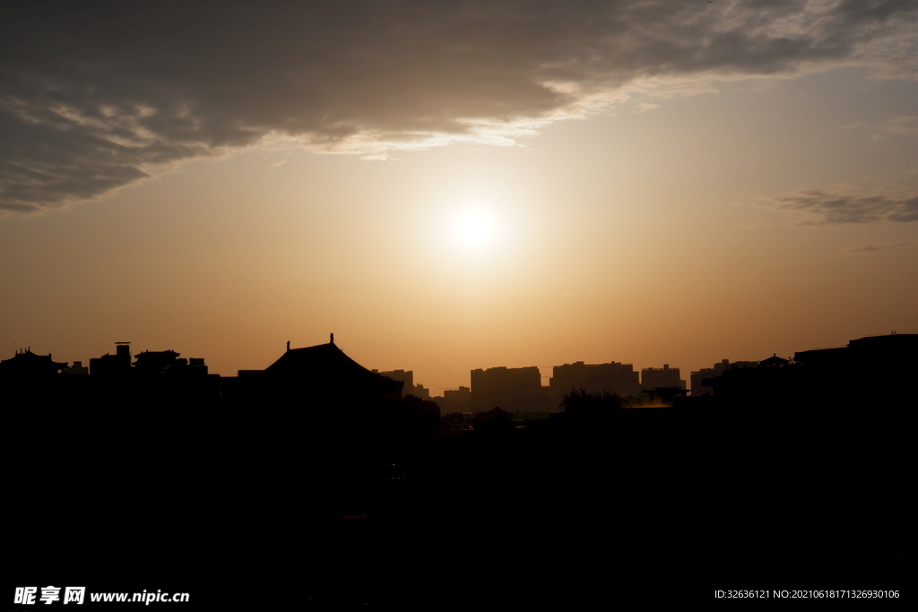 西安 夕阳