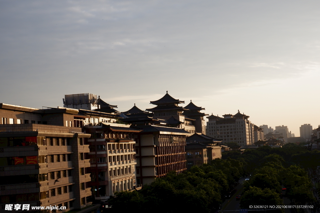 西安 夕阳