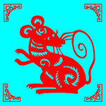 老鼠剪纸