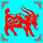 山羊剪纸