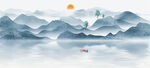 中国风山水画海报