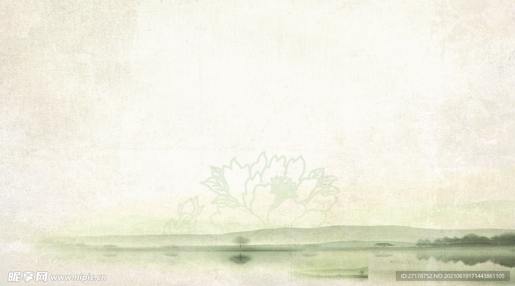 中式水墨画背景