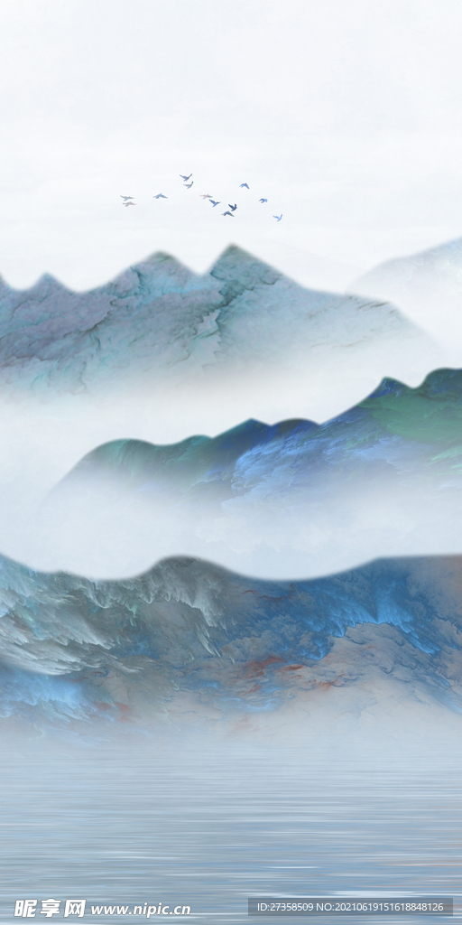 新中式 山水画 