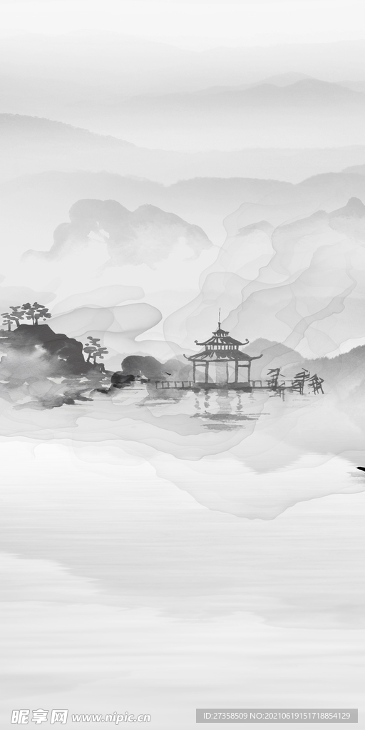 新中式 山水画 