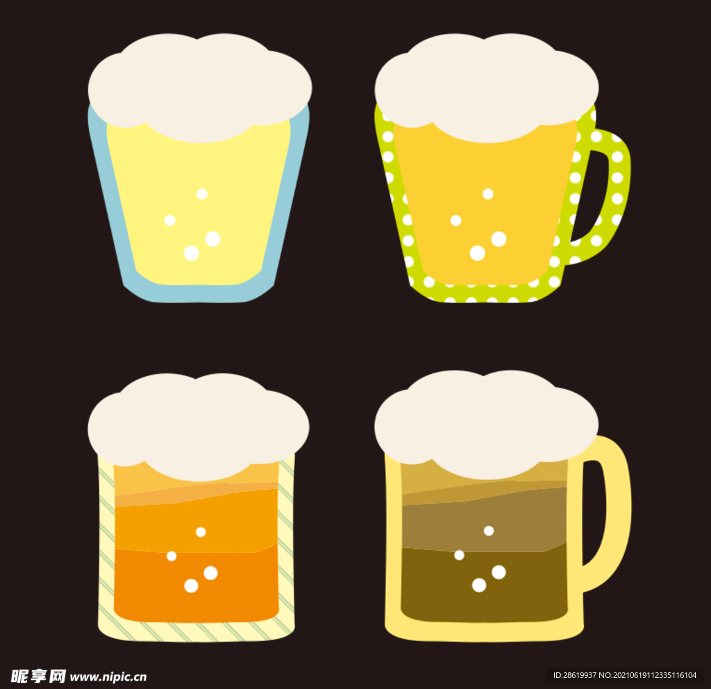 啤酒矢量