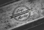 木纹材质logo样机