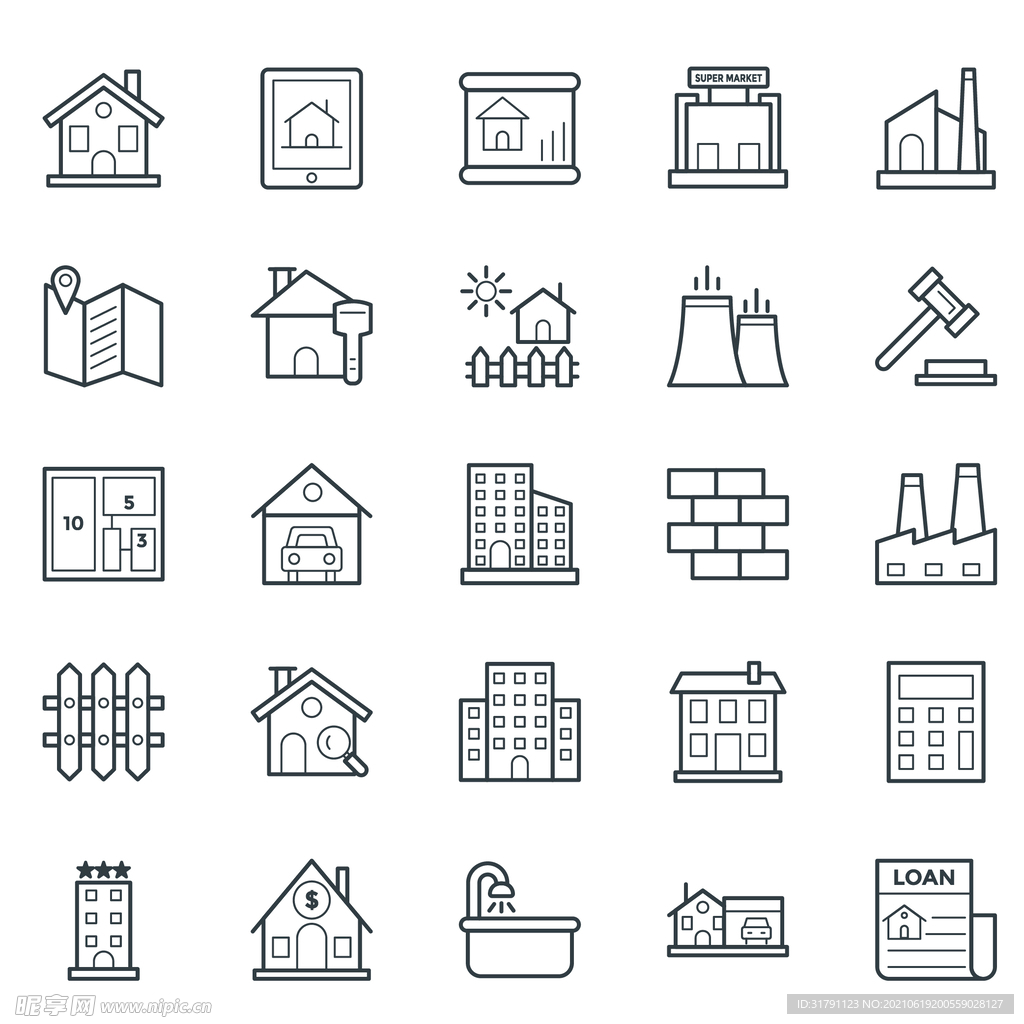 建筑icon