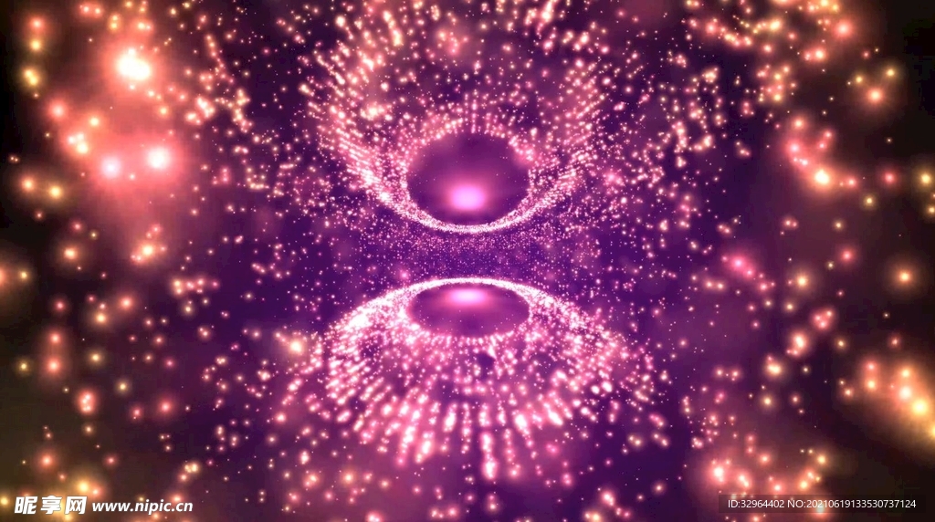 紫色粒子梦幻空间