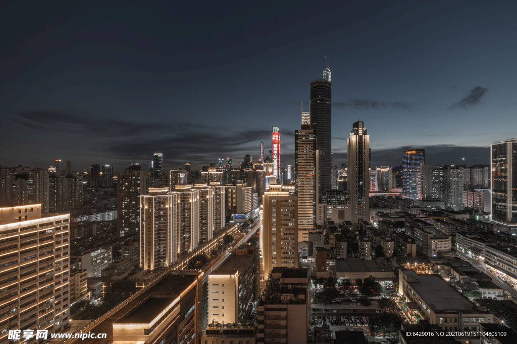 深圳华强北 赛格大厦夜景