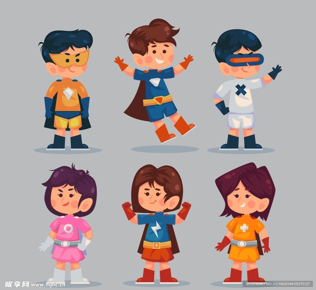 卡通超级英雄装扮儿童