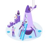 制造火箭人物