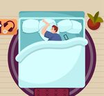 睡眠中的男子