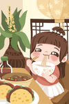 美食插画