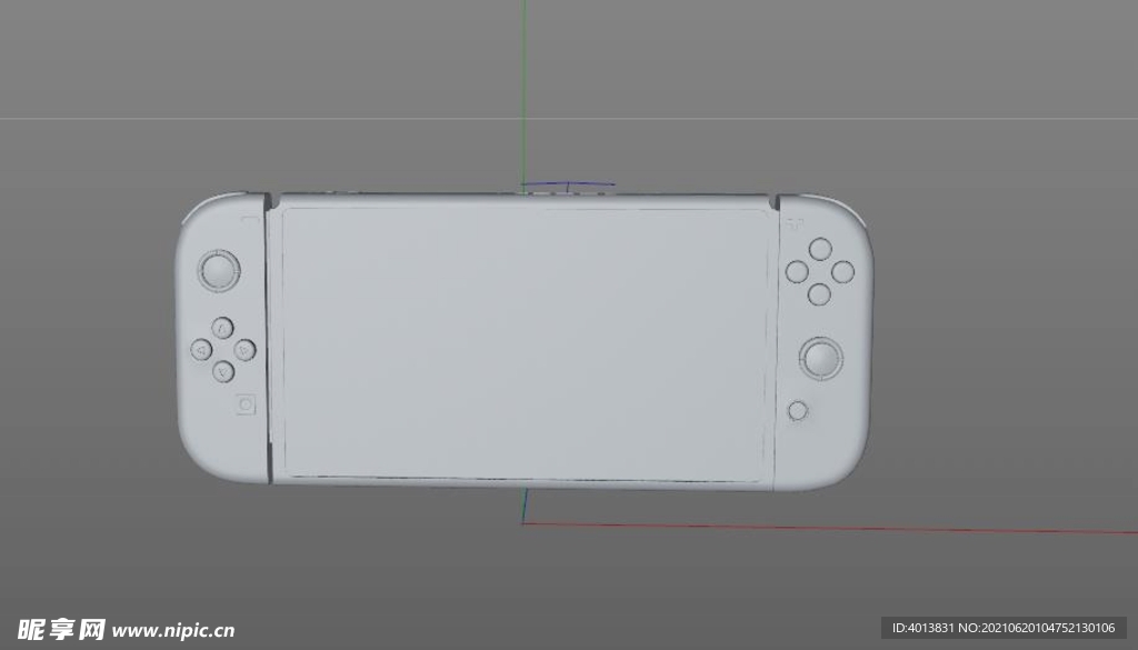 C4D手持游戏机模型无贴图