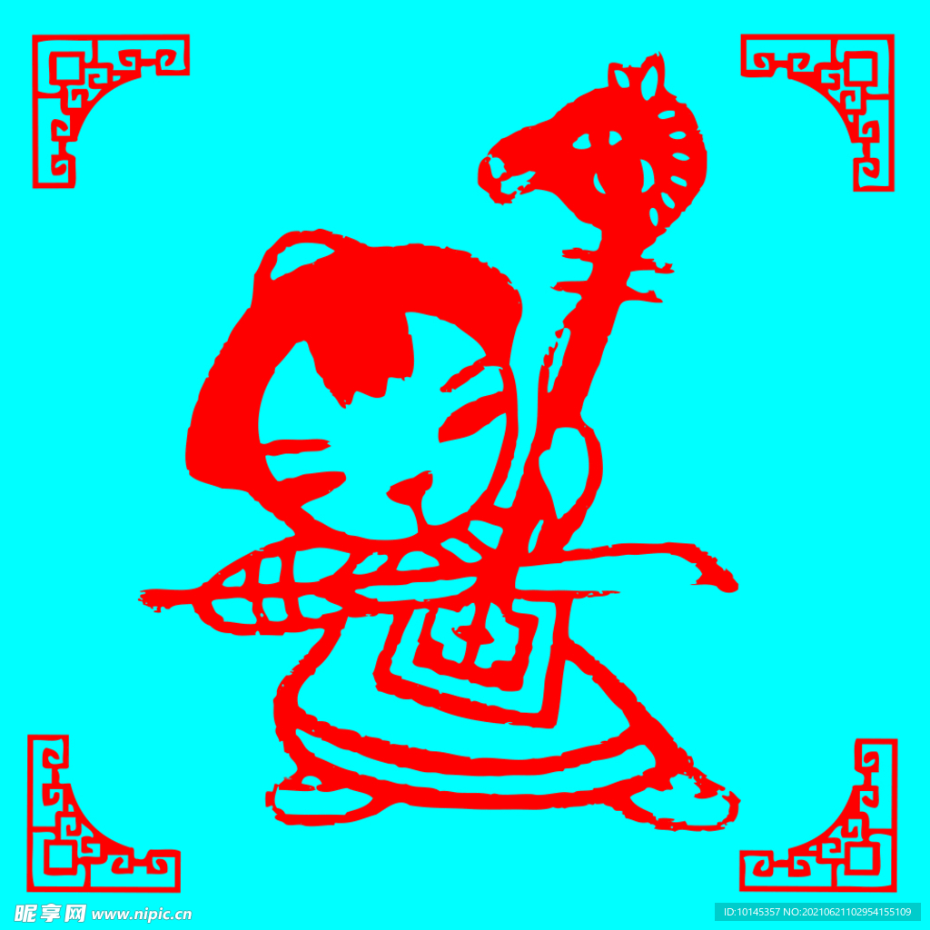弹奏剪纸