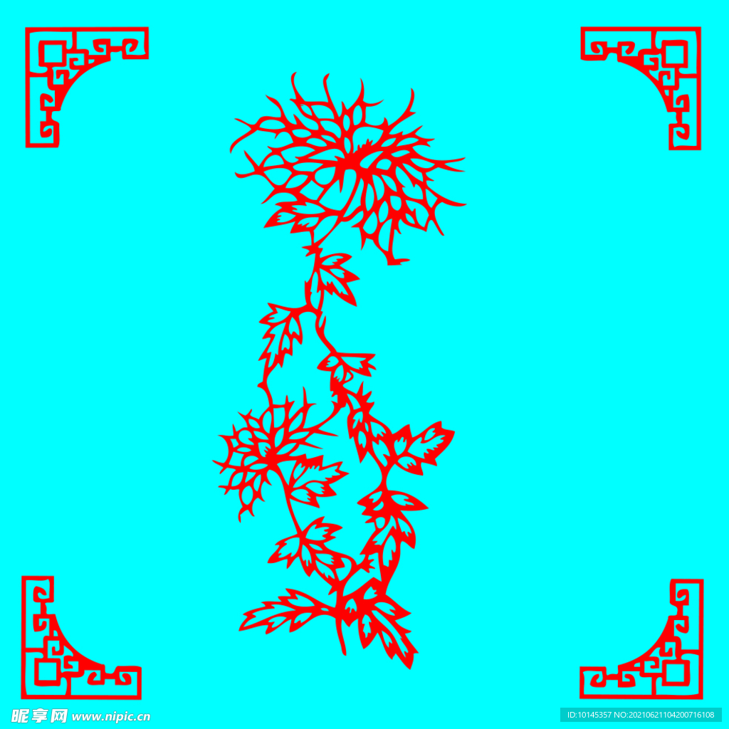 菊花剪纸