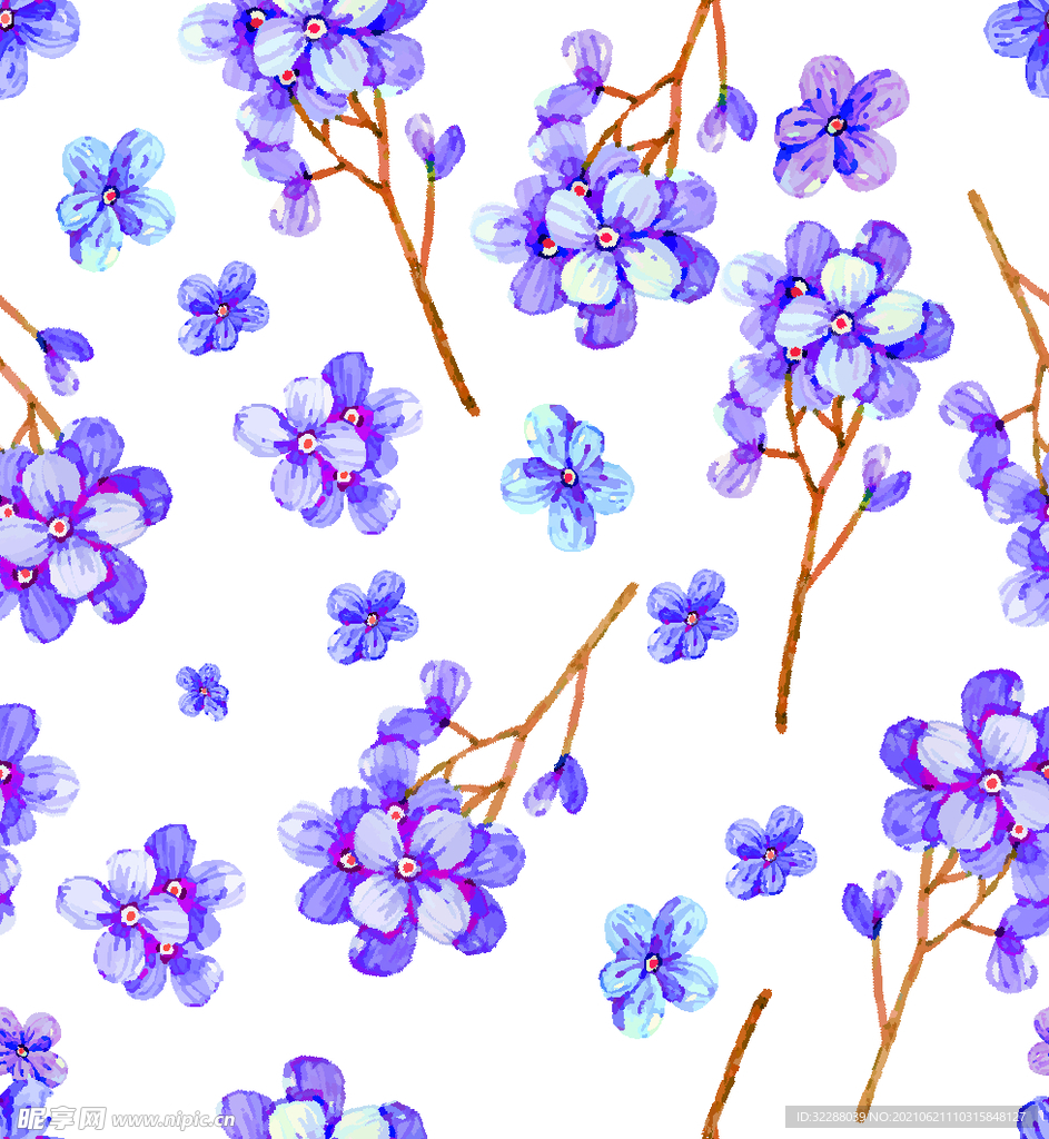 小碎花系列  兰花 小花 图案