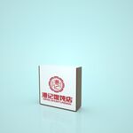 饭店广告灯箱模型