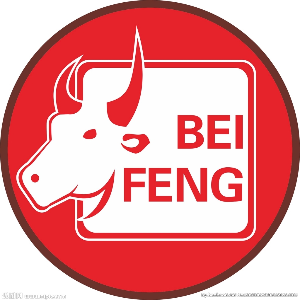 红色牛头logo