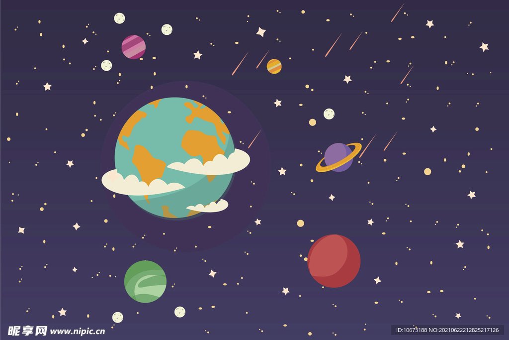 星球背景 