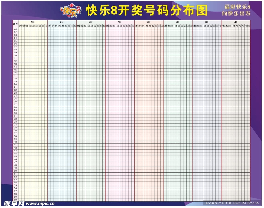 快乐8开奖号码分布图