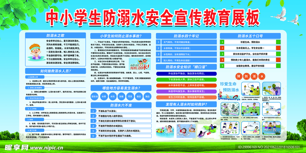防溺水宣传栏