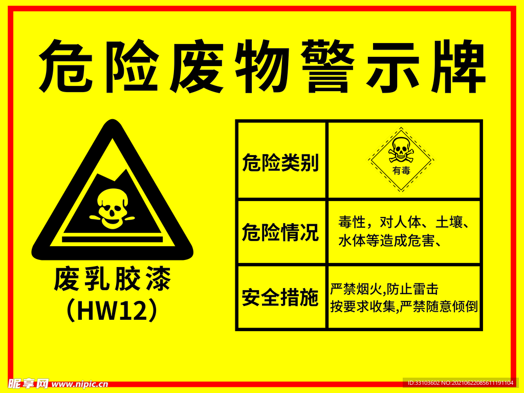 危险废物警示牌