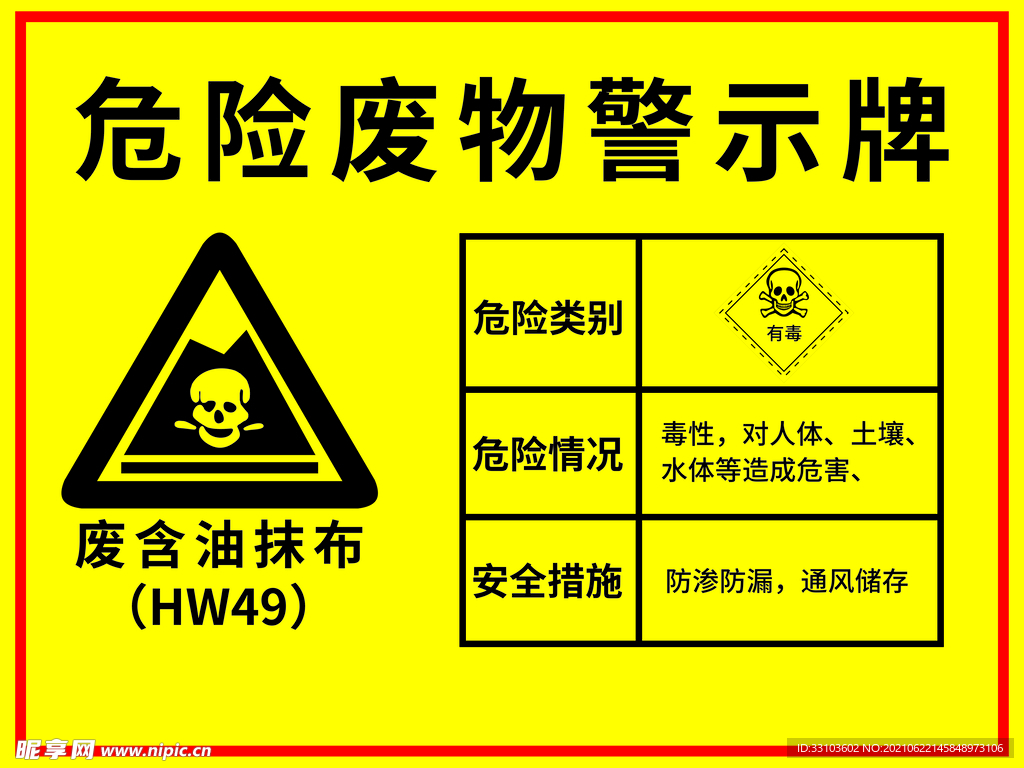 危险废物警示牌