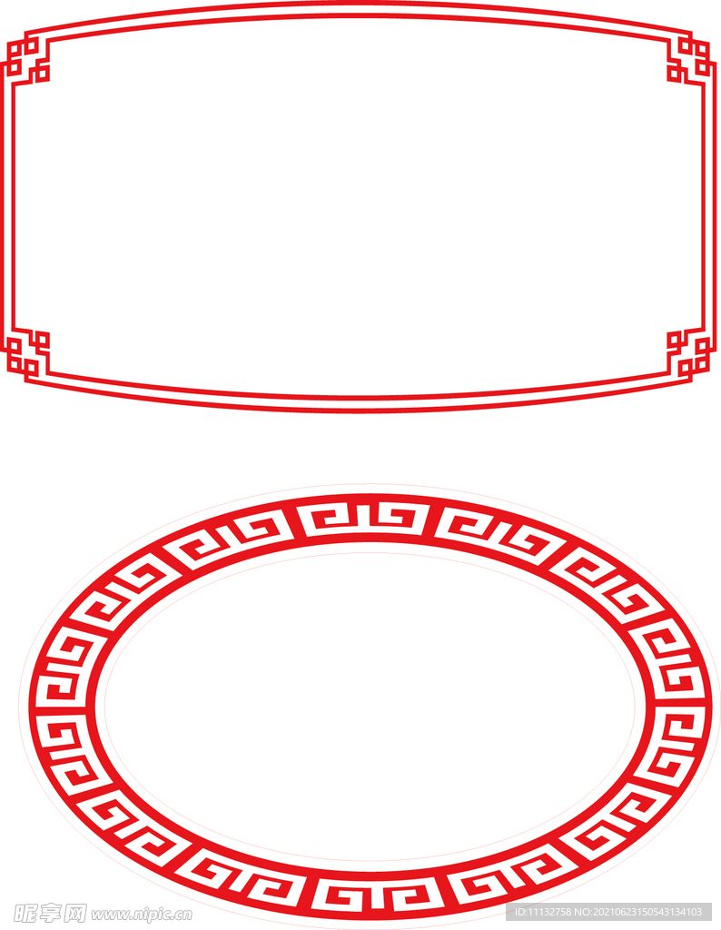 中国风传统古典复古中式边框