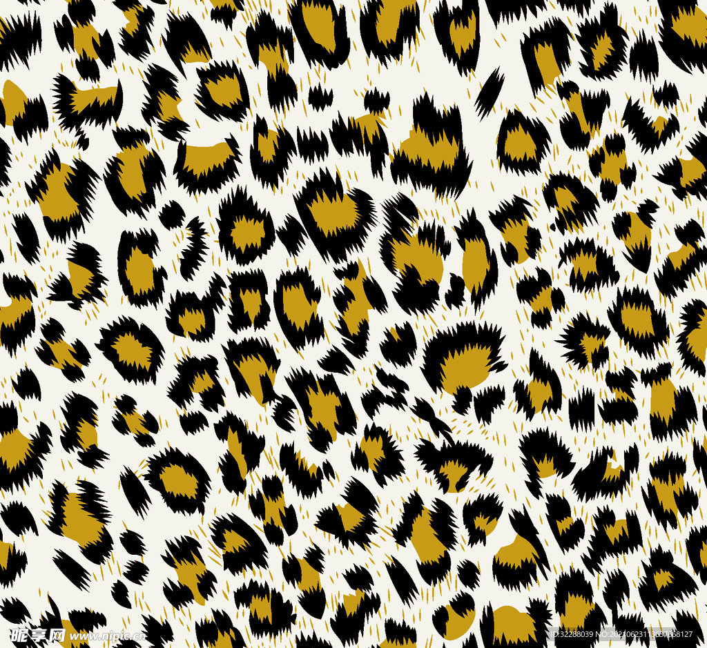 AI 矢量 豹纹 净色 素材