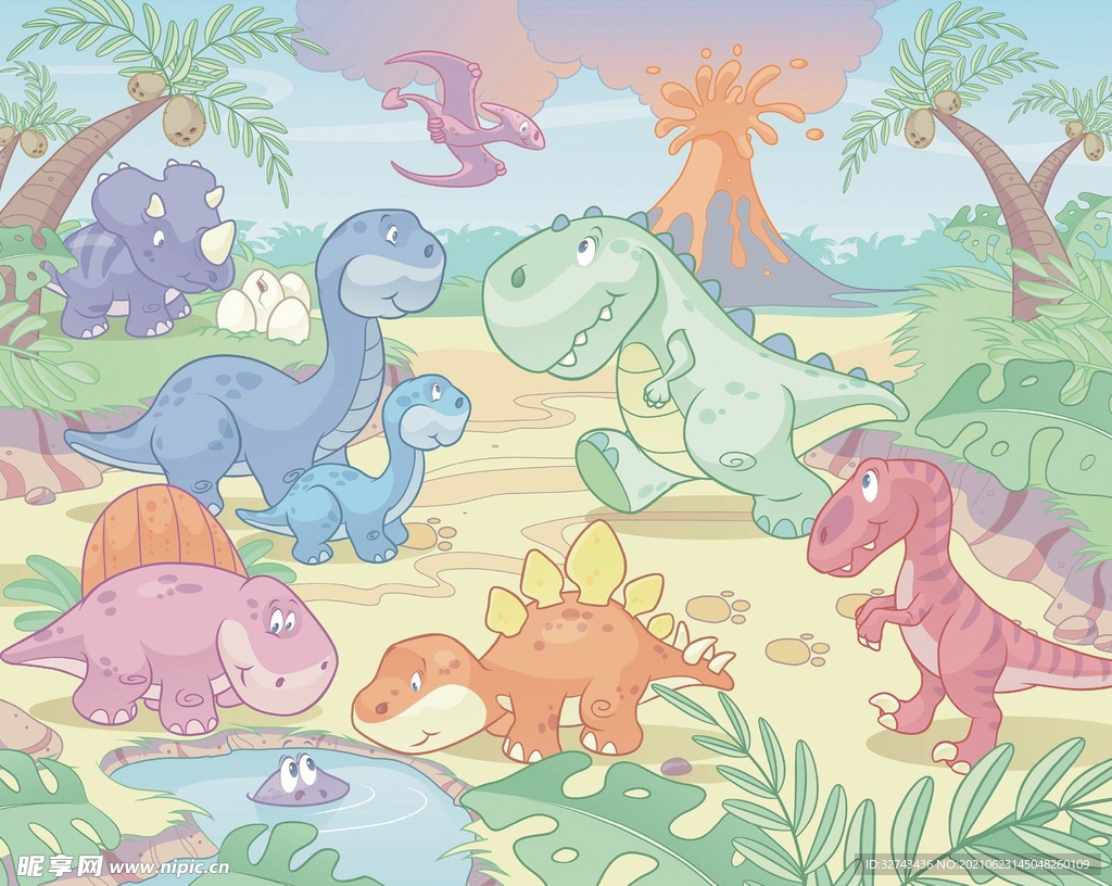 恐龙儿童壁纸图片