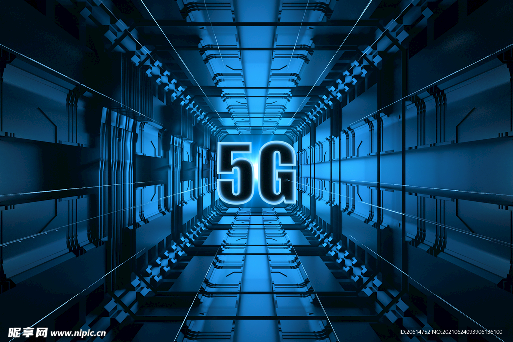 5G信号速度创意海报