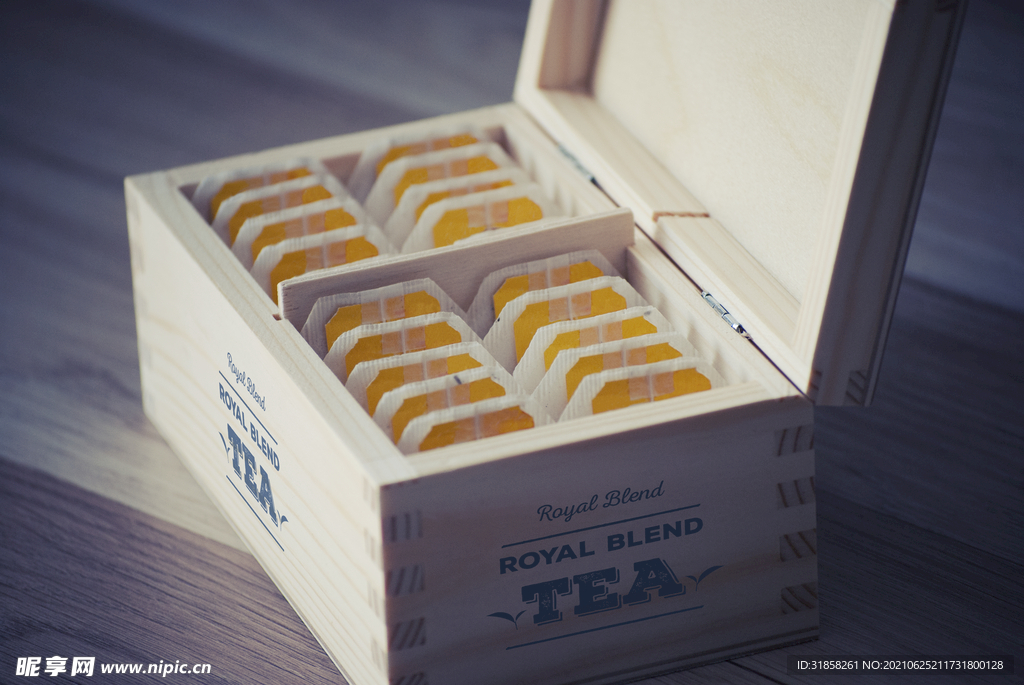 木盒子茶叶包装样机展示