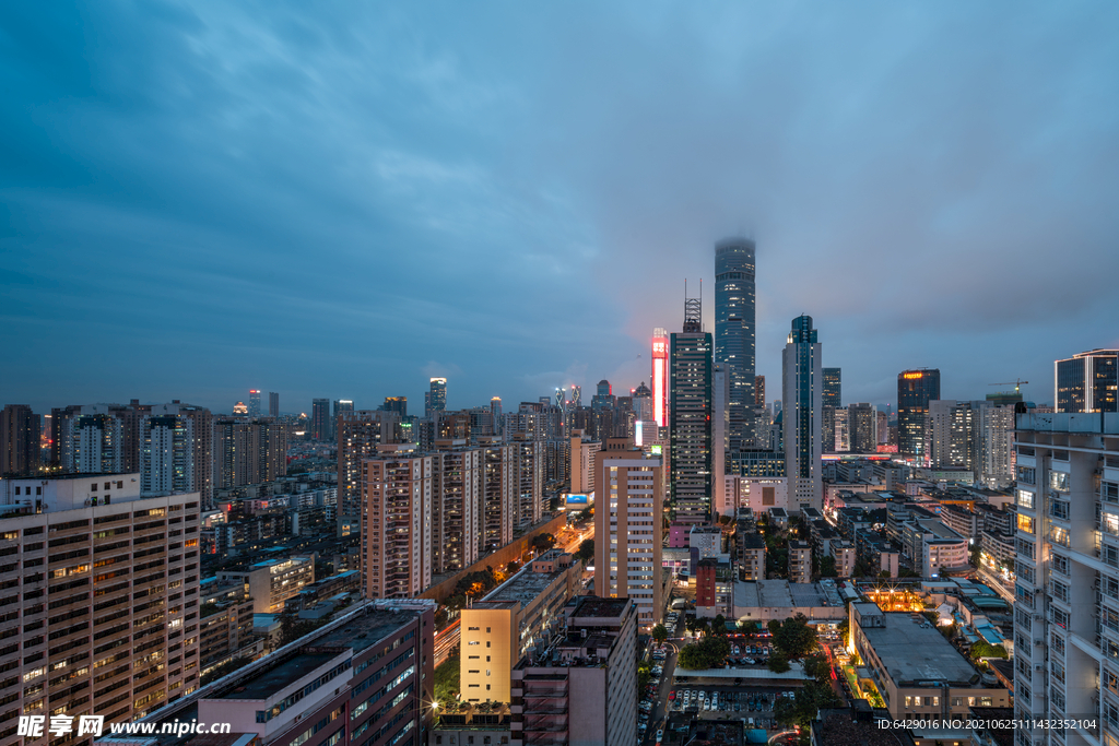 华强北夜景 赛格大厦夜景